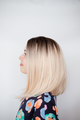 Колорована рівна перука каре світлий блонд без чолки (1049-4) Зображення
