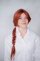 Перука руда Fiona з косичкою Зображення