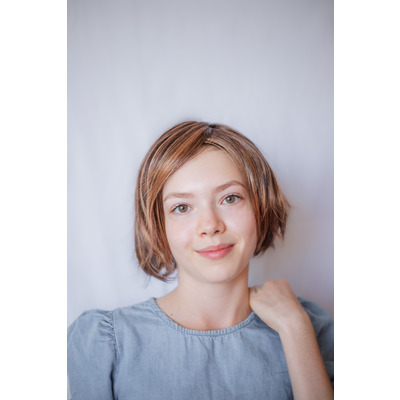Коротка світло коричнева европейська перука меліровка HairUP Bolero ( 4/30/27/4R ) Зображення
